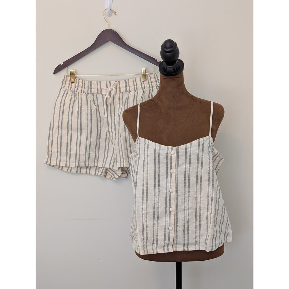 NWT Z SUPPLY Savoy Stripe Tank & Summerland Short Set Sea Salt Medium - Picture 2 of 12